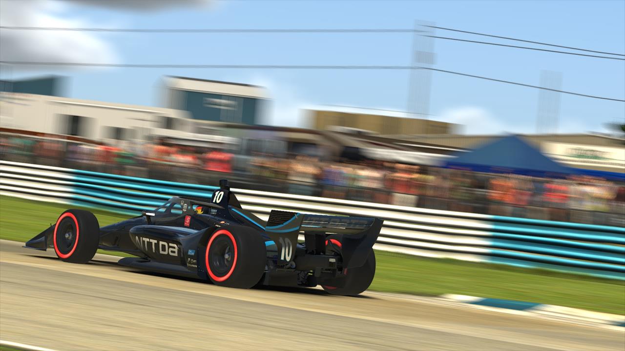 Alex Palou on course during Race 3 of the INDYCAR iRacing Challenge Season 2 at the virtual Sebring International Raceway -- Photo by:  Photo Courtesy of iRacing